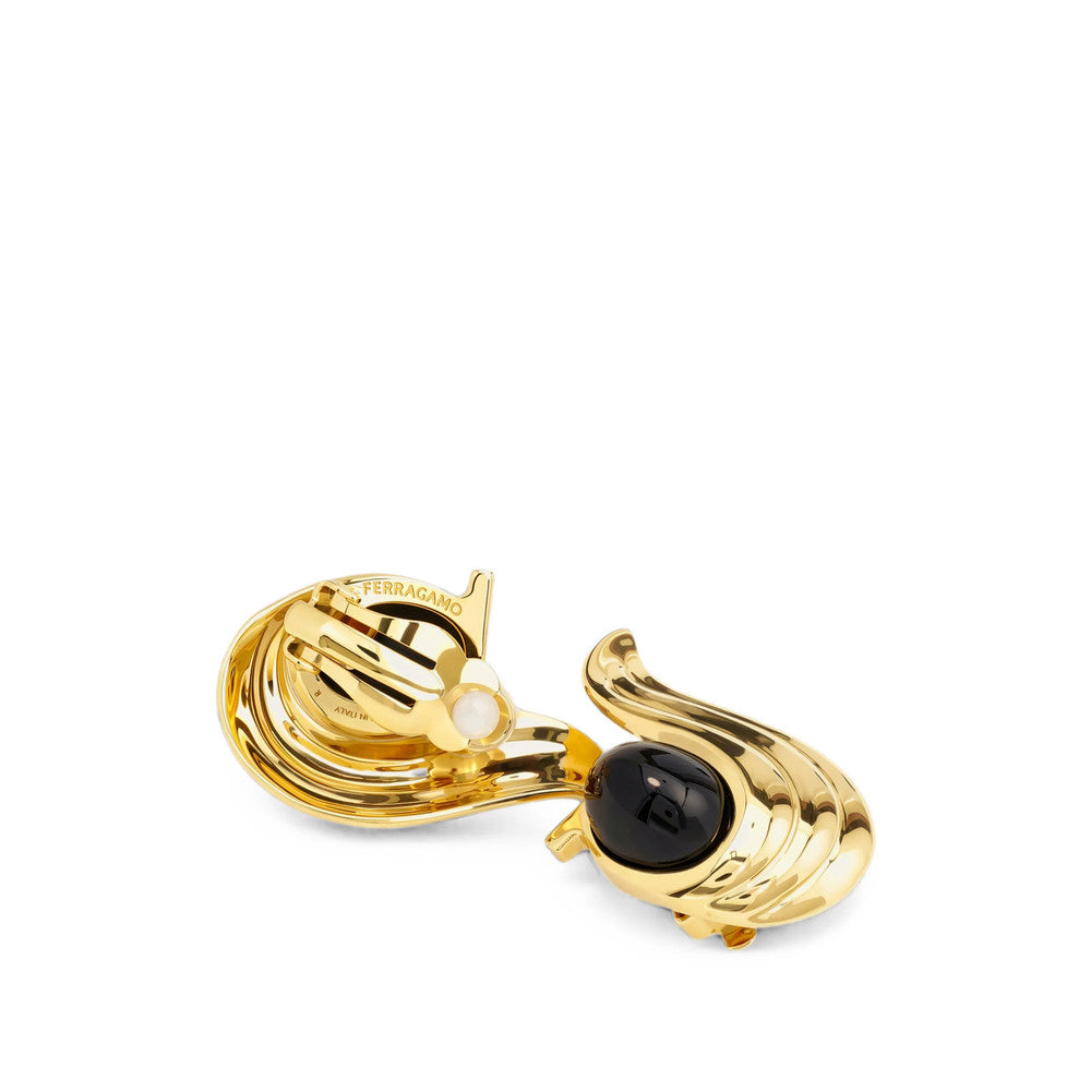 Golden Gancini Stud Earrings 3