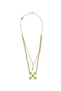 Golden Double Chain Necklace 1