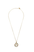 Golden Logo Charm Necklace 1