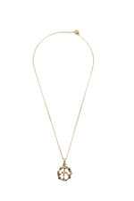 Golden Logo Charm Necklace 1