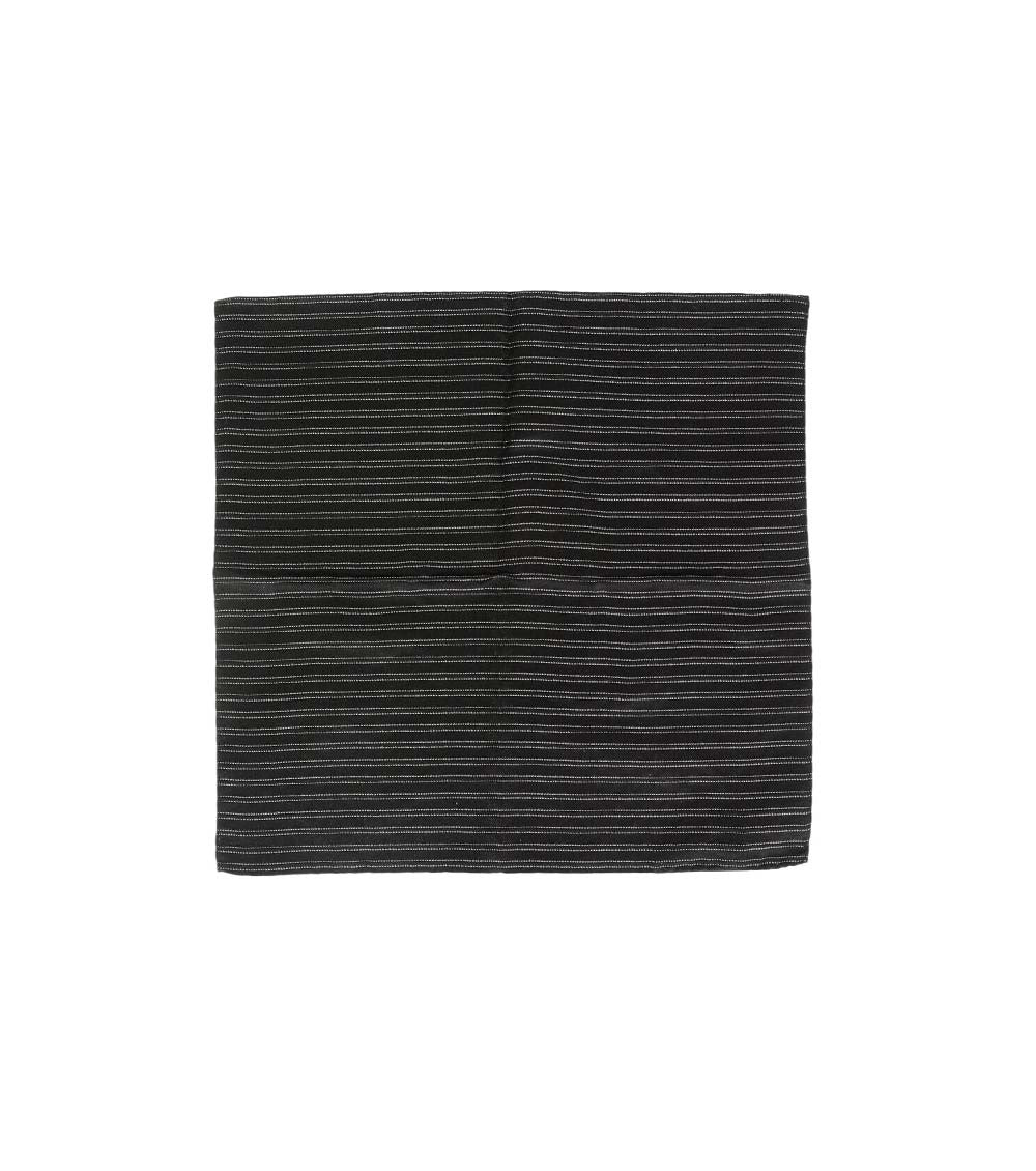 Black Striped Pocket Square 1