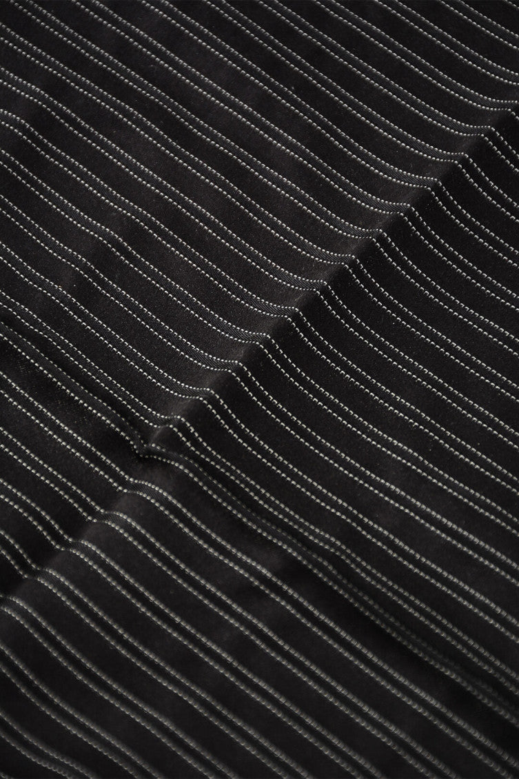 Black Striped Pocket Square 2