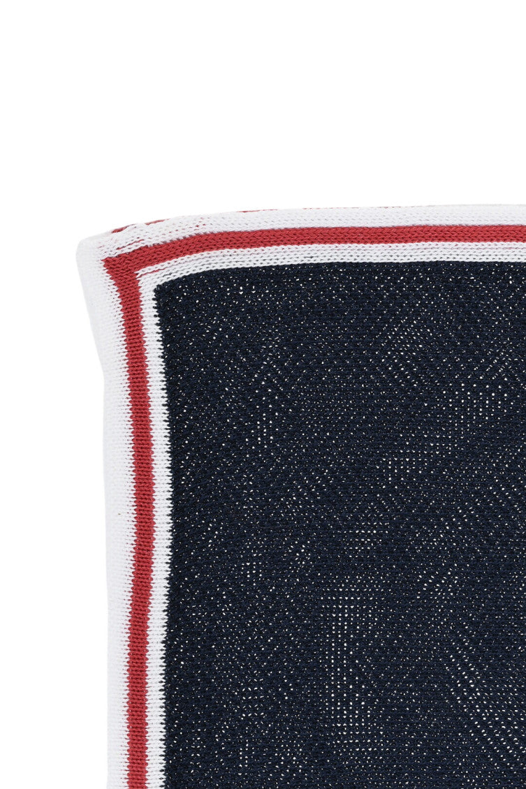 Navy Blue Textured Pocket Square 3
