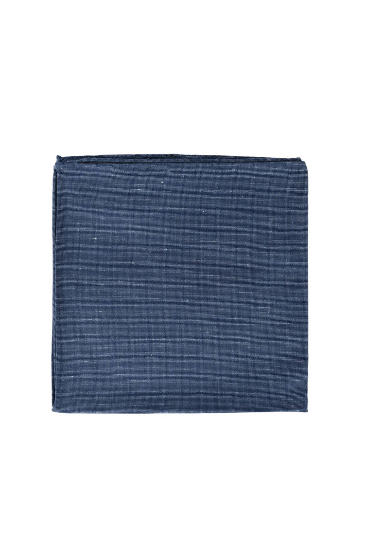 Blue Textured Pocket Square 1