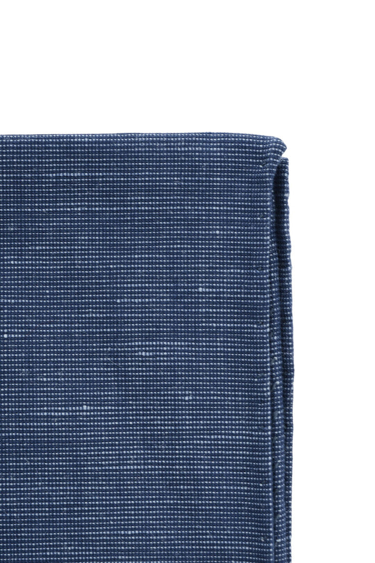 Blue Textured Pocket Square 2