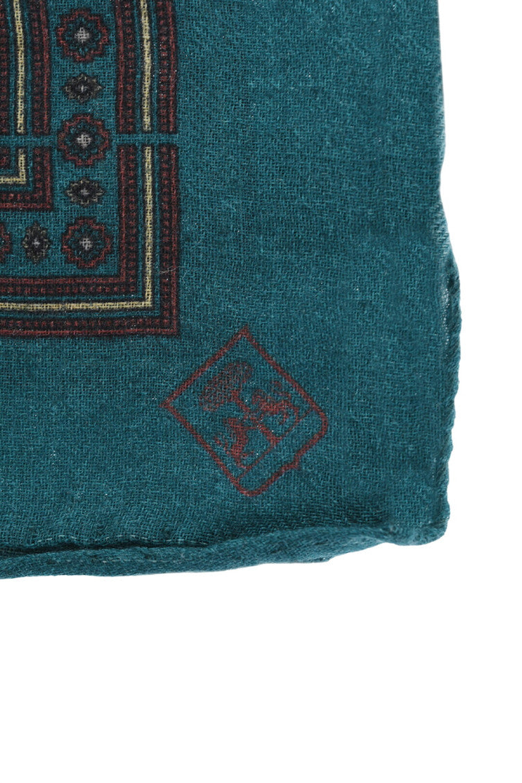 Green Printed Pocket Square 2