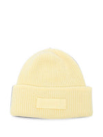 Lemon Yellow Knitted Beanie Cap 1