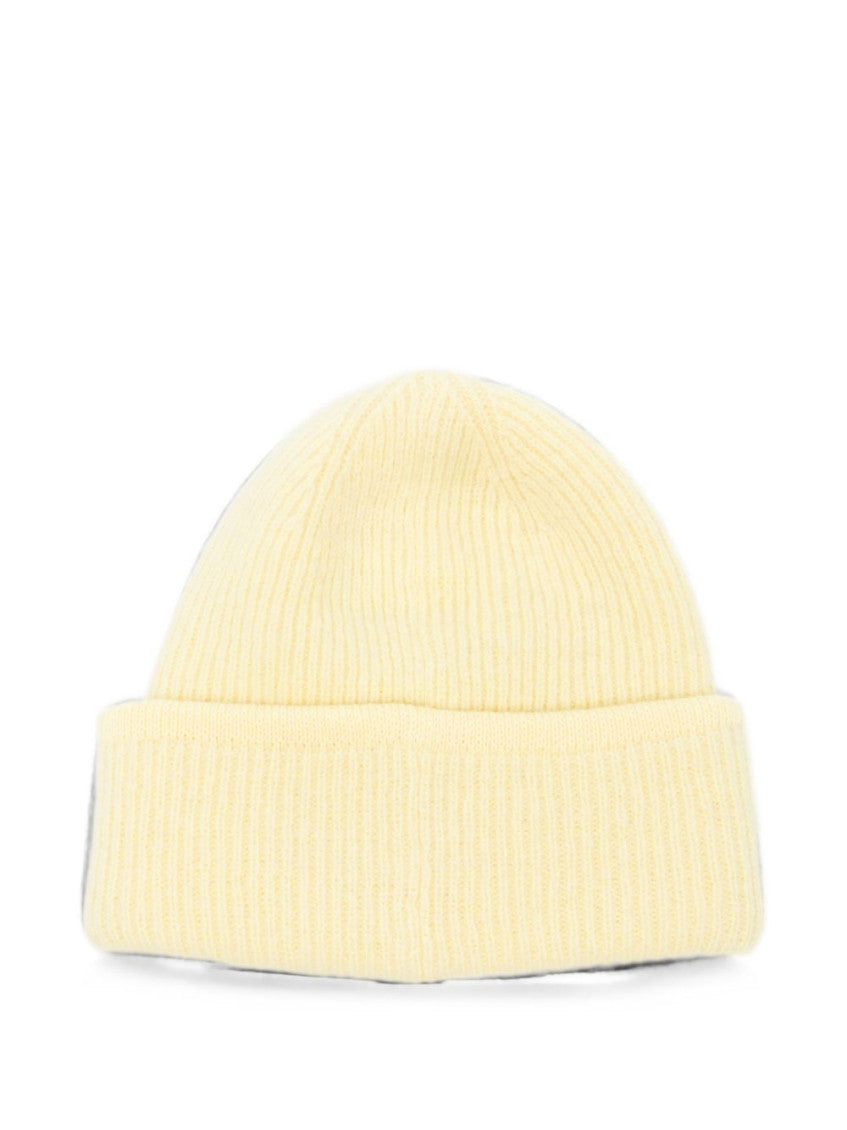 Lemon Yellow Knitted Beanie Cap 2