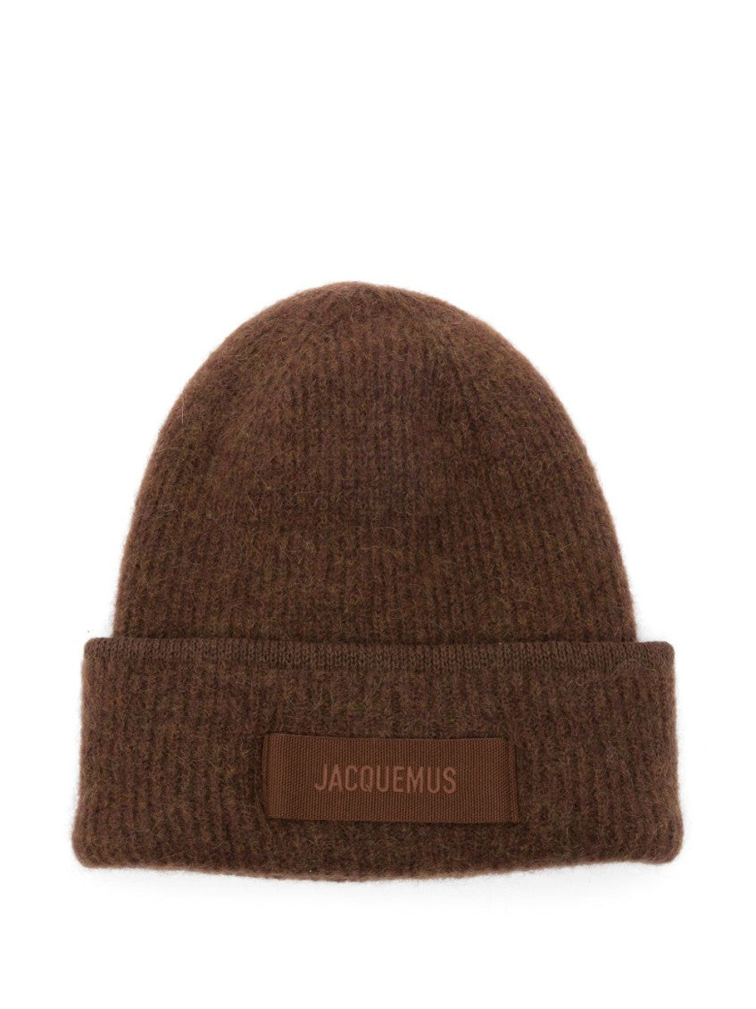 Brown Logo Beanie Cap 1
