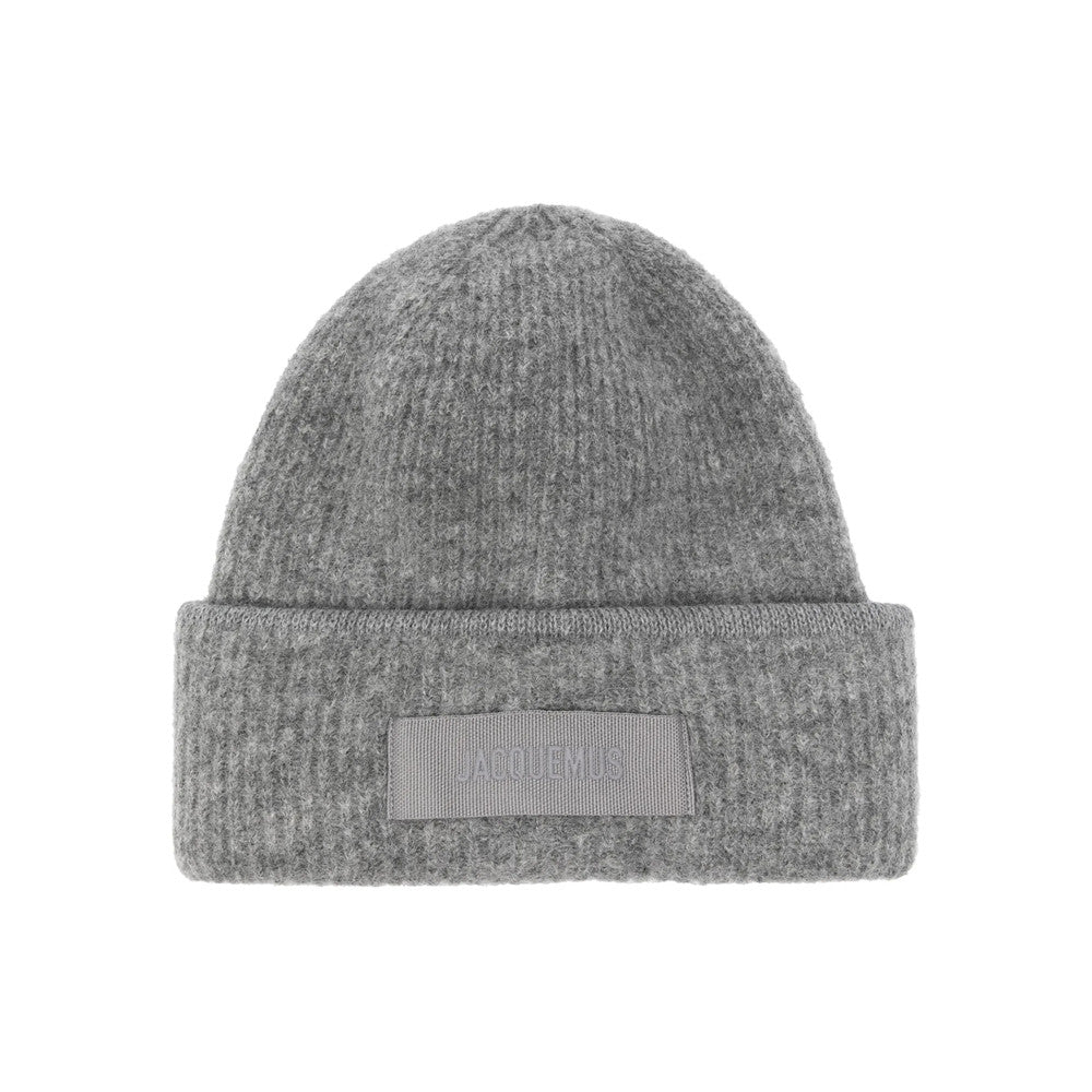 Grey Le Bonnet Logo Beanie Cap 1