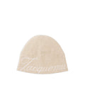 Beige Logo Beanie Cap 1