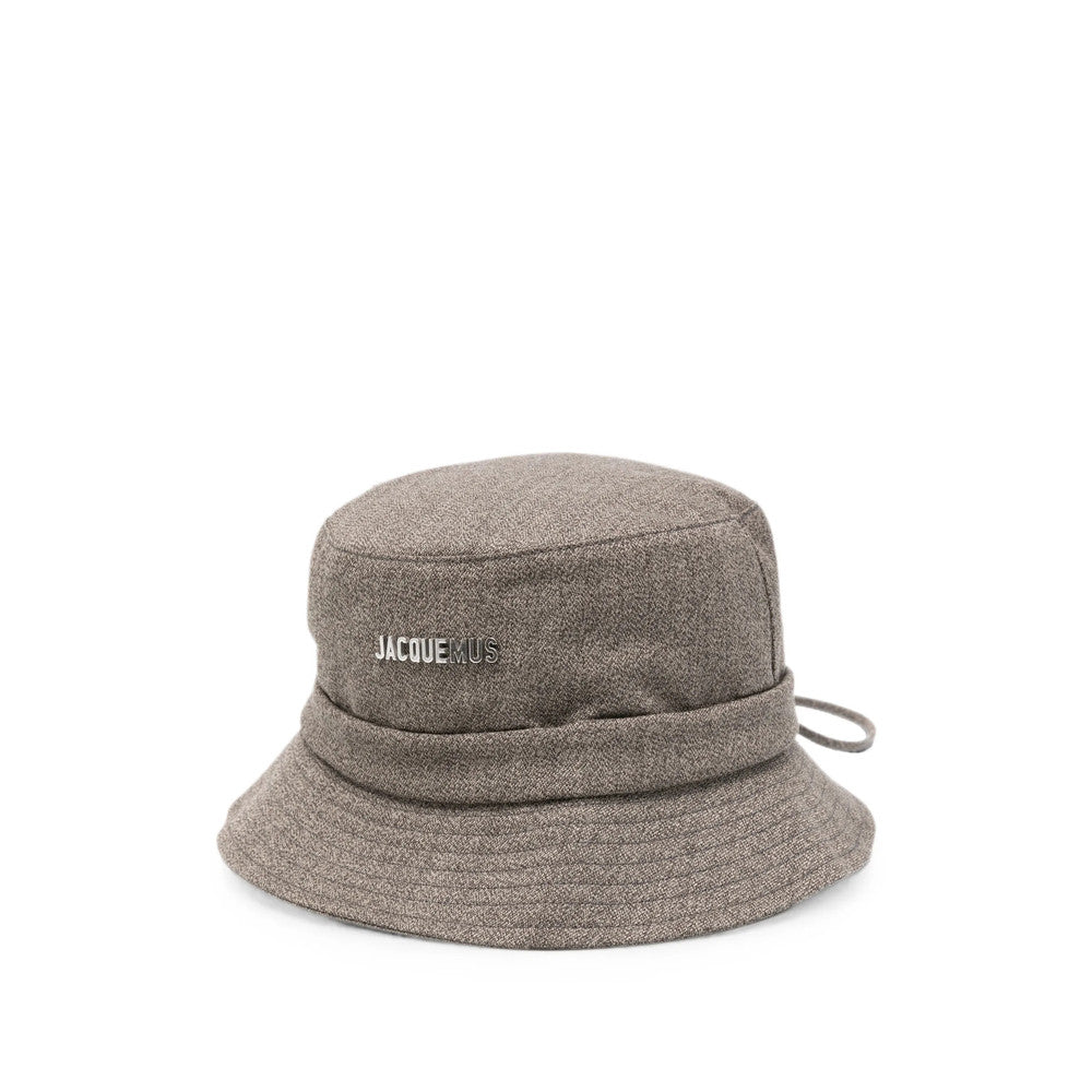 Brown Solid Bucket Hat 1