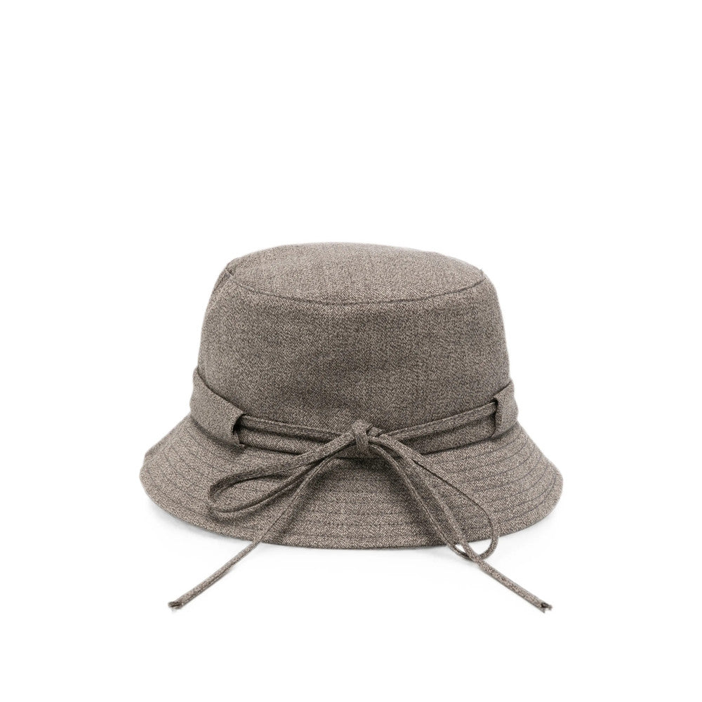 Brown Solid Bucket Hat 2