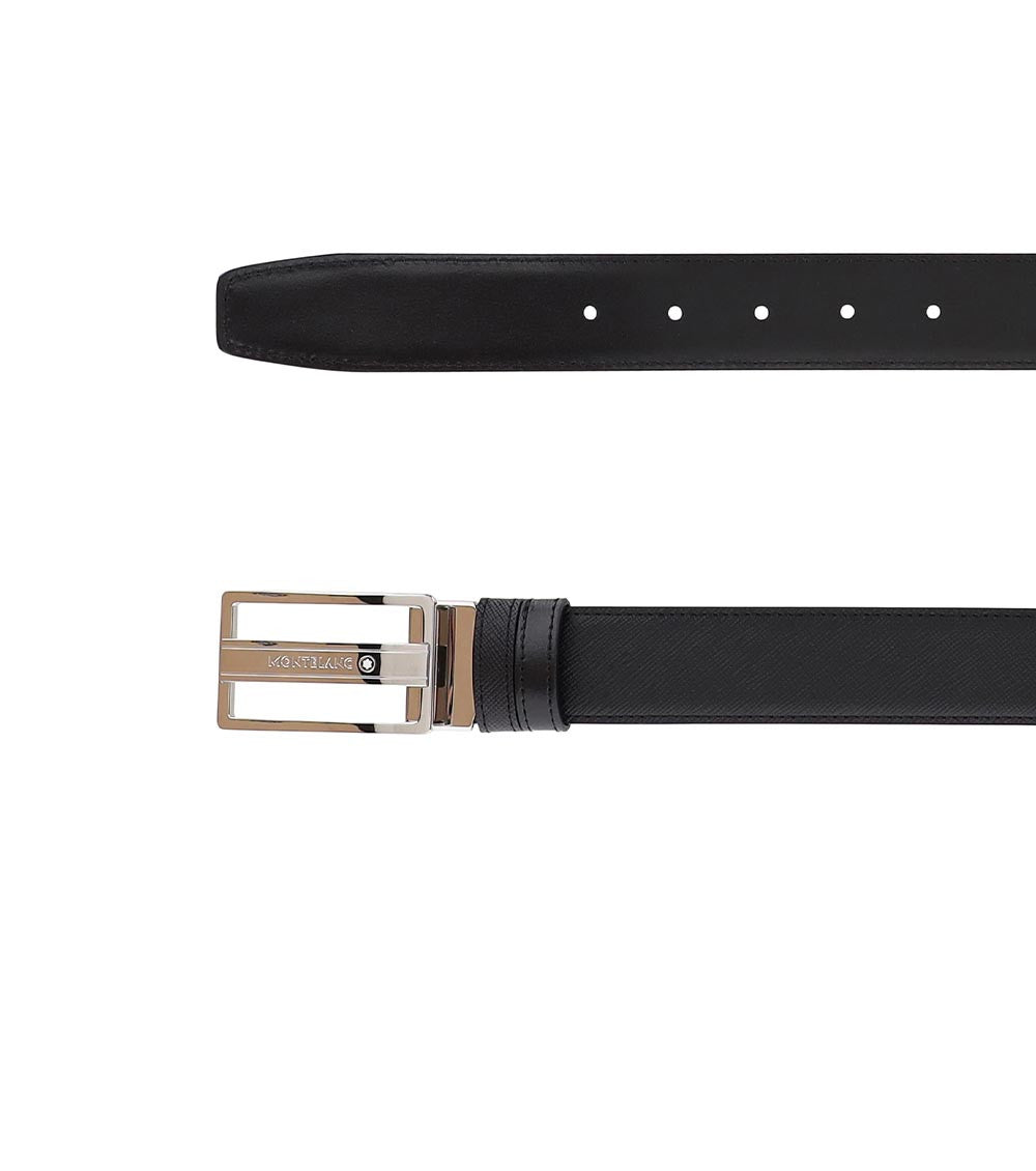 Black Logo Buckle Belt 2