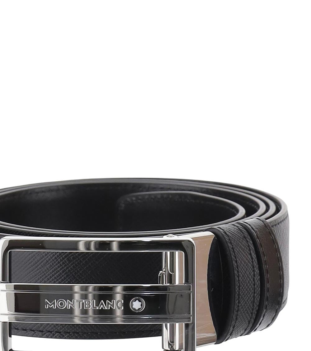 Black Logo Buckle Belt 3