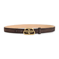 Brown Logo Buckle Belt 1
