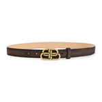 Brown Logo Buckle Belt 1