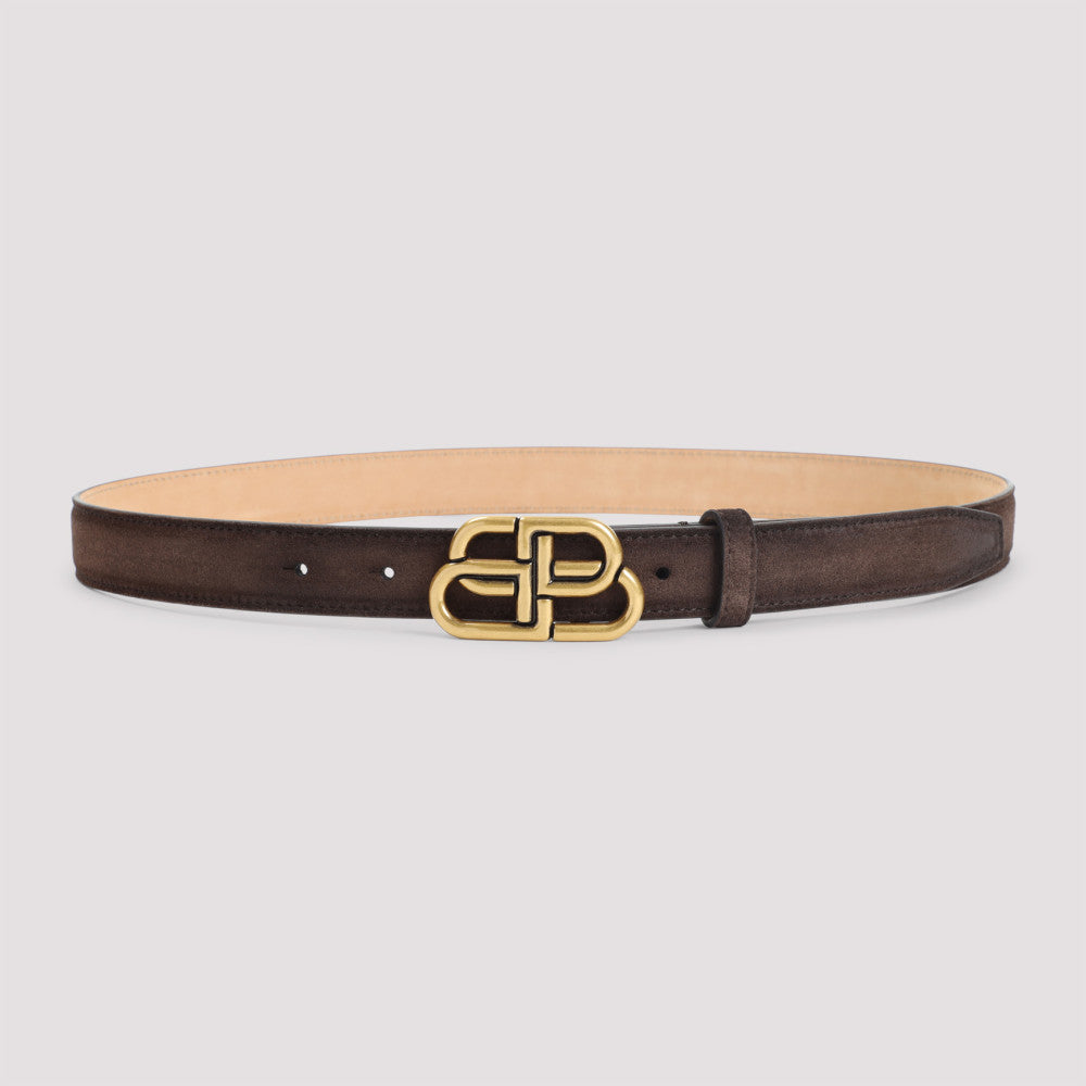 Brown Logo Buckle Belt 2