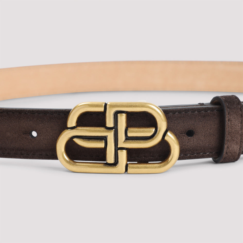 Brown Logo Buckle Belt 4
