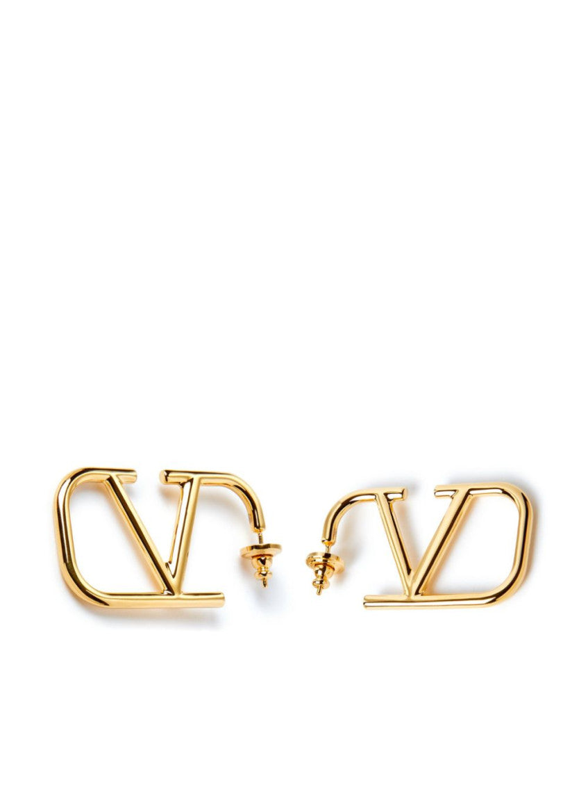 Golden VLogo Signature earrings 1