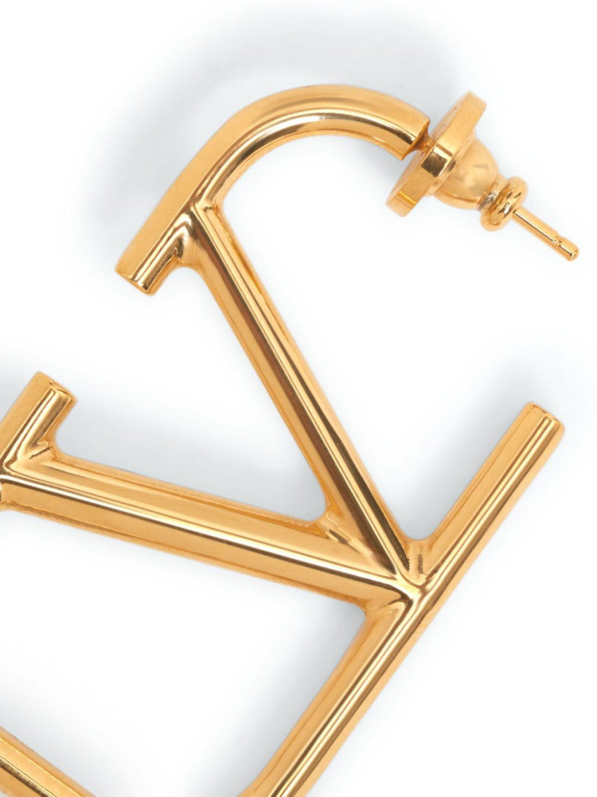 Golden VLogo Signature earrings 2