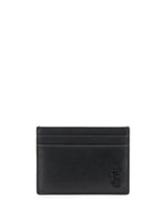 Black Logoed card holder 1