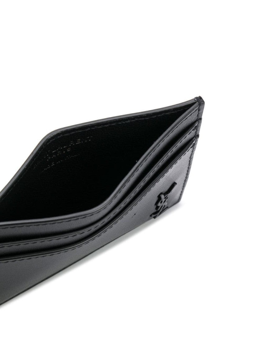Black Logoed card holder 2
