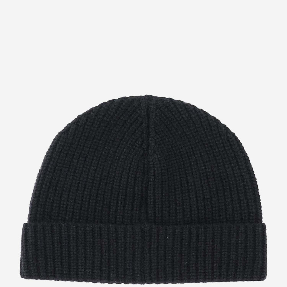 Black Logo Beanie Hat 3