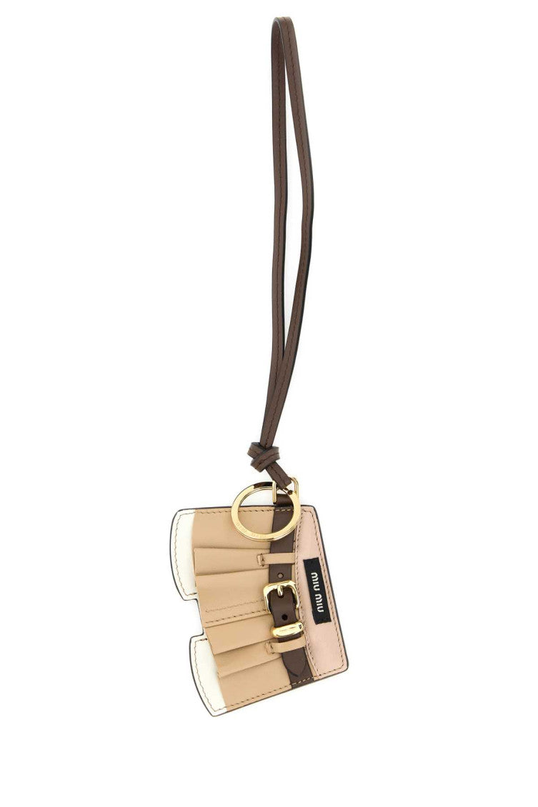 Multicolor leather keyring   1