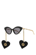 Black Heart Charm Sunglasses 1