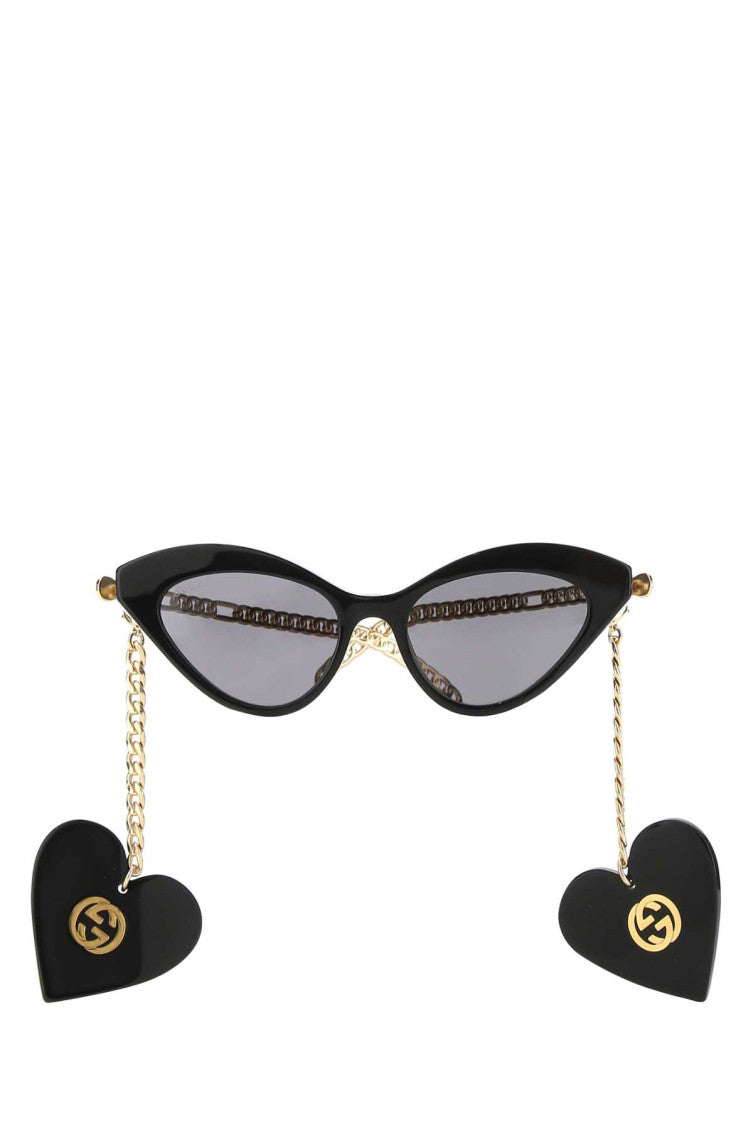 Black Heart Charm Sunglasses 2