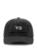 Black Textured Logo Baseball Hat 1