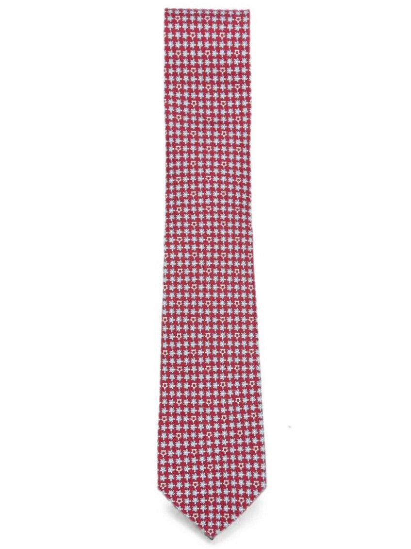 Red Printed Tie 1