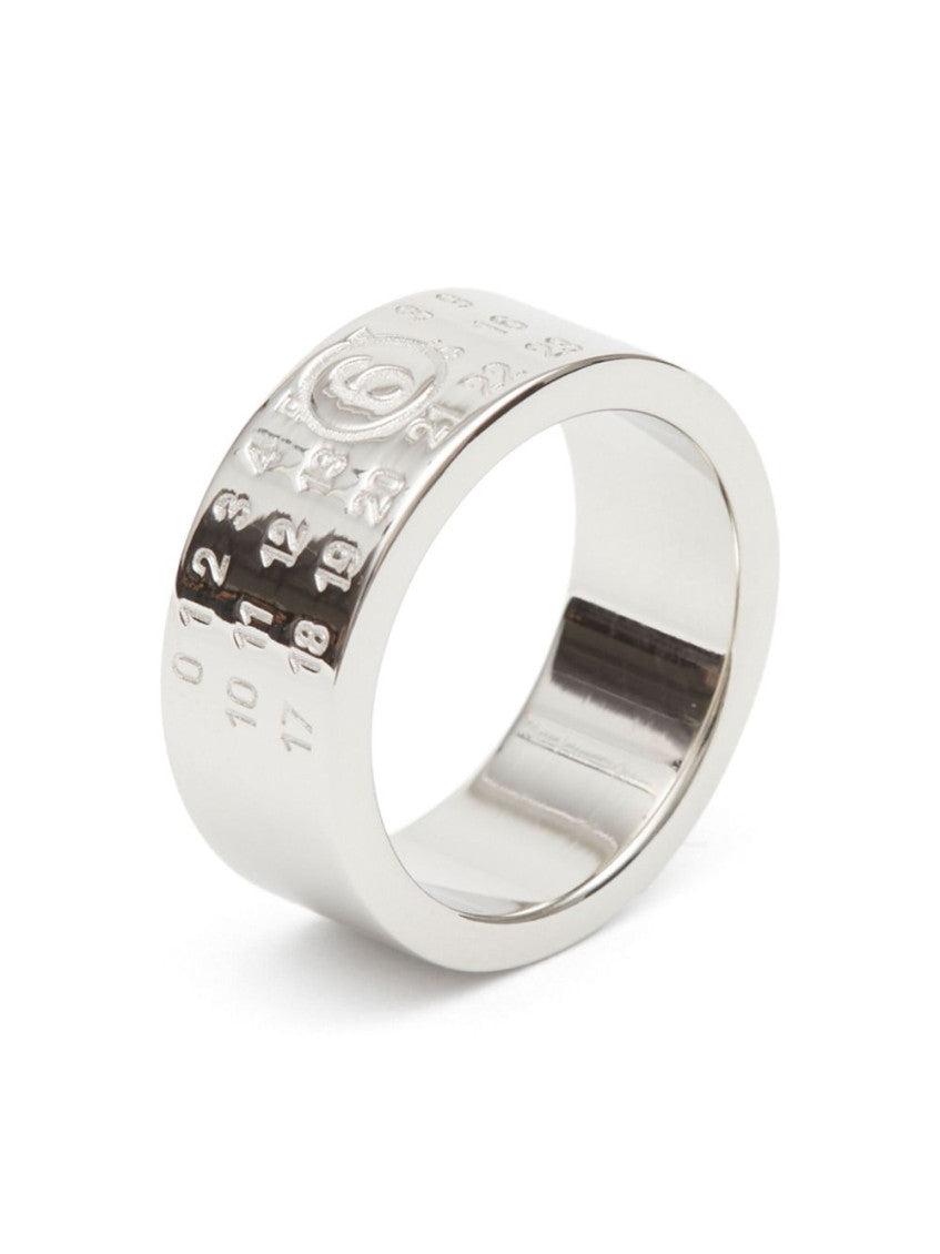 Silver Signature Logo Ring 2