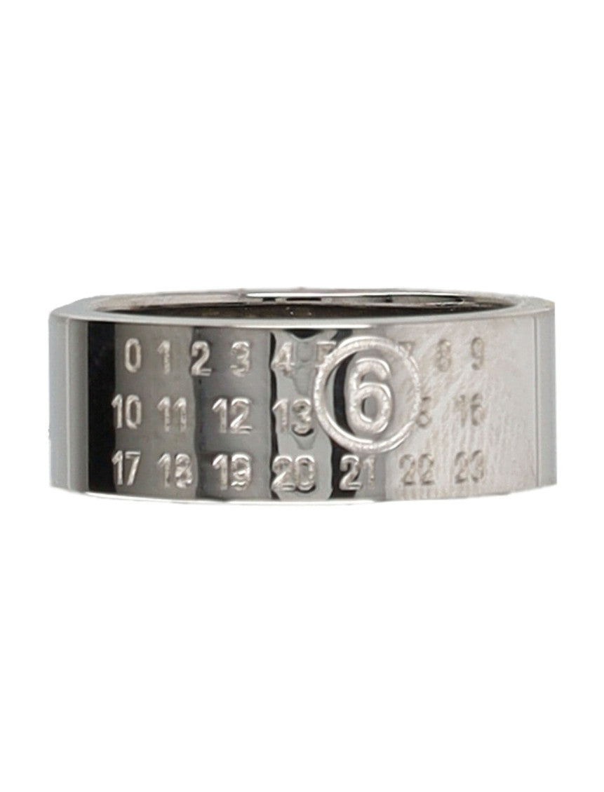 Silver Signature Logo Ring 3