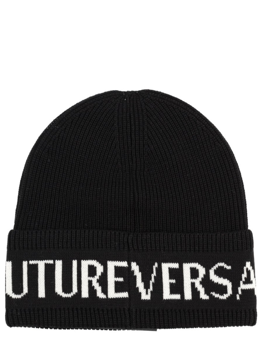 Black Logo Beanies Hat 2