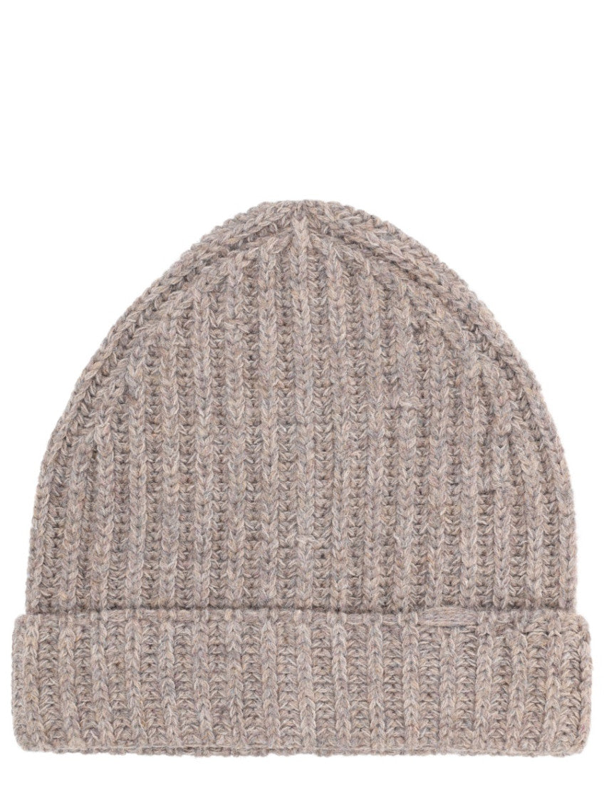 Beige Knitted Beanie 1