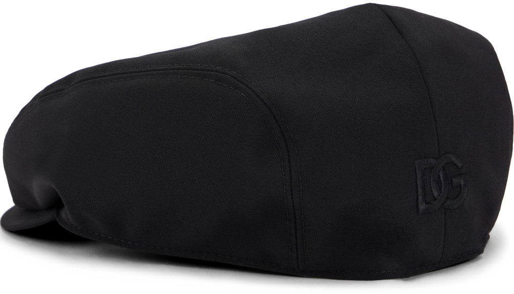Black Logo Flat Cap 2