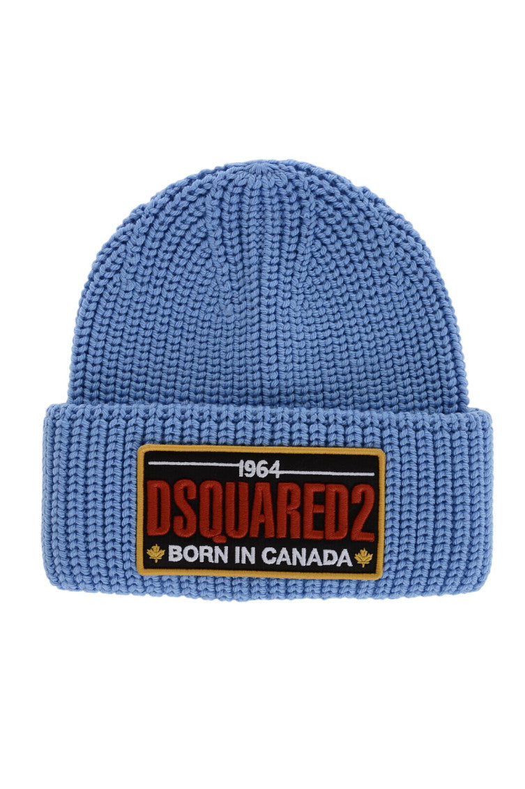 Sky Blue Logo Beanie Cap 1