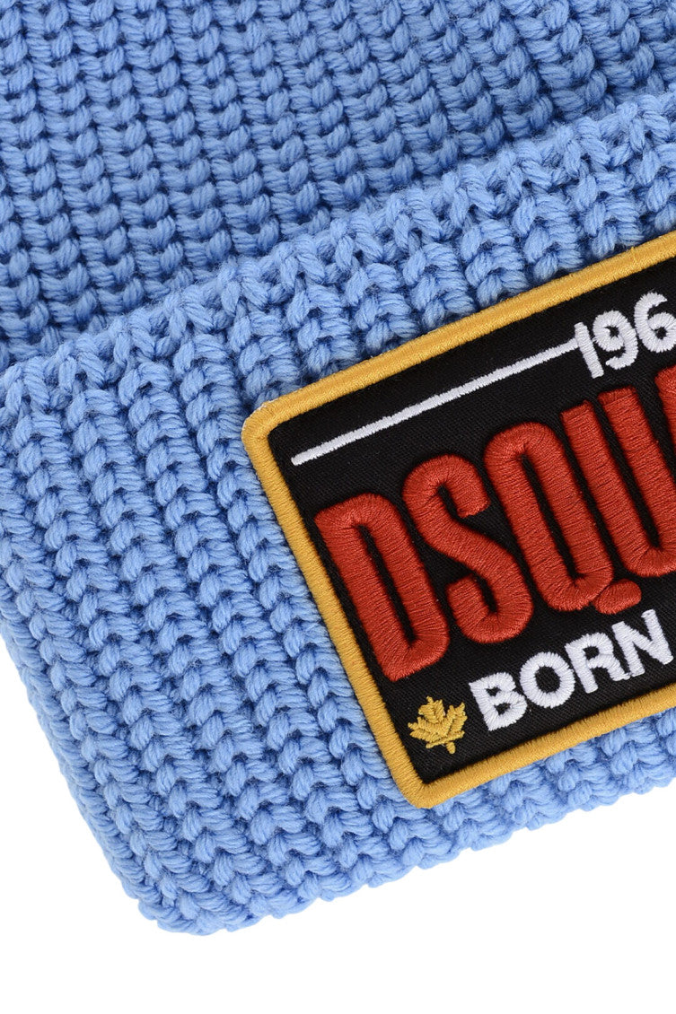 Sky Blue Logo Beanie Cap 2