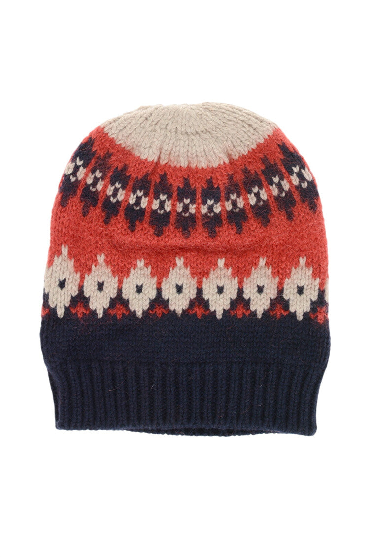 Multicolor Carryover Knitted Beanie Cap 3