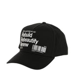 Black Graphic Baseball Cap 1