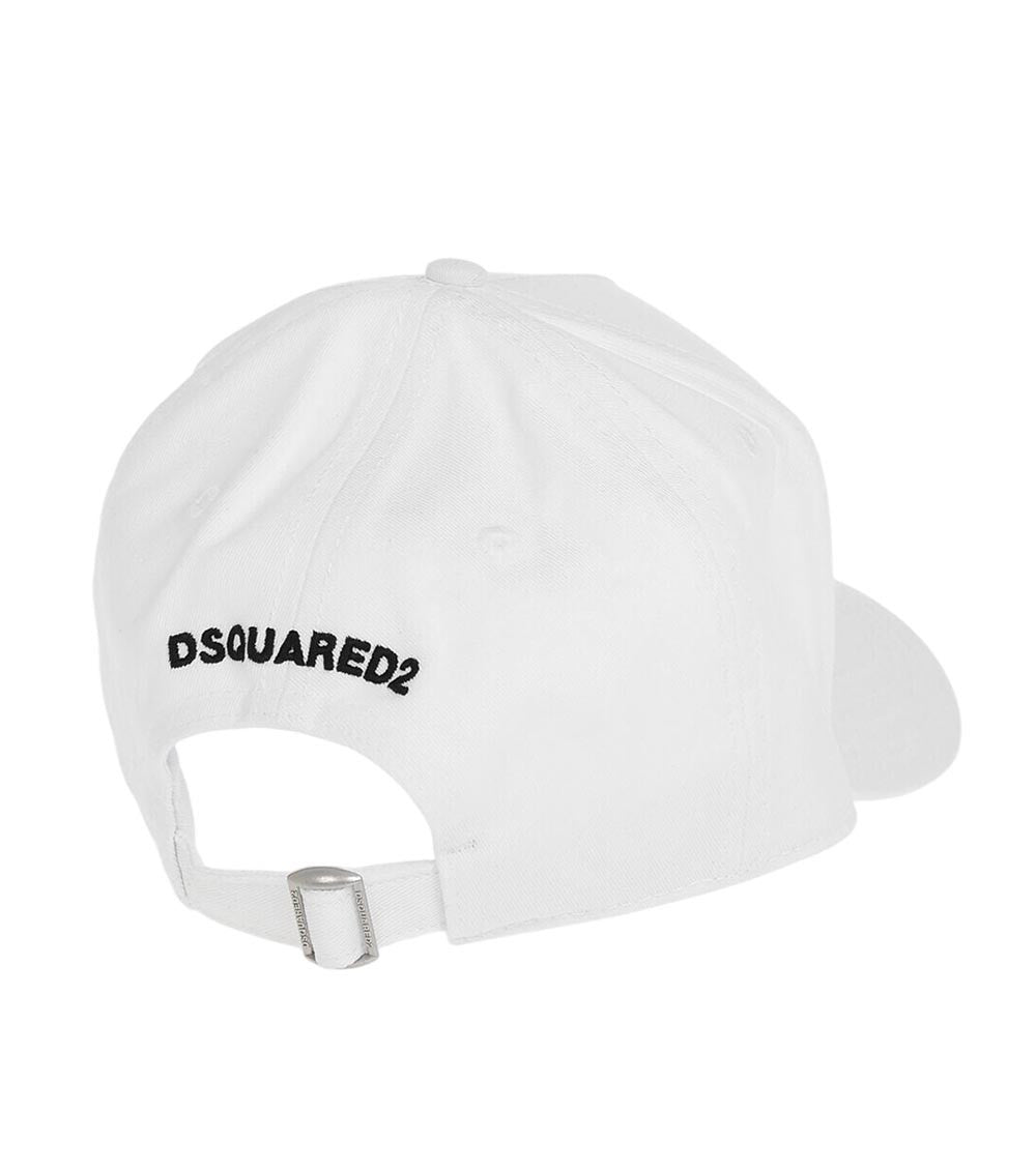White Graphic Baseball Cap 3