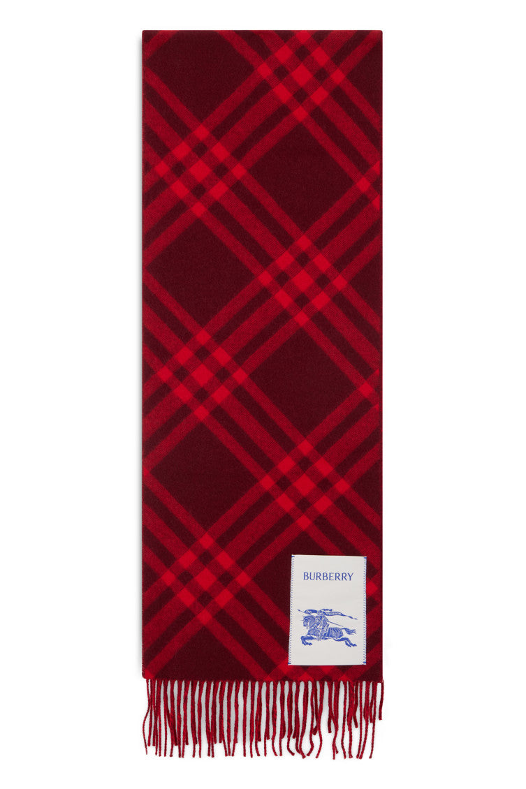 Red Check Scarf 1