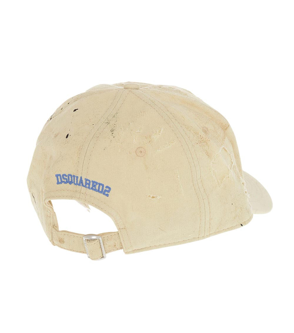 Beige Graphic Baseball Cap 3