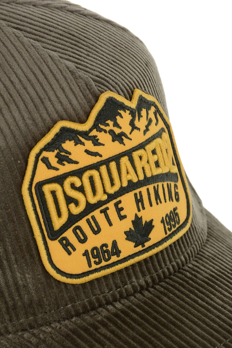 Dark Green Route Hiking Logo Baseball Cap 2