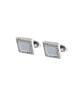 Silver Hematite Cufflinks 1