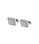 Silver Hematite Cufflinks 1