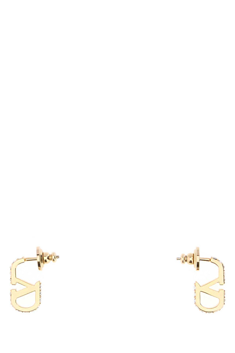 Gold Crystal Drop Earrings 1