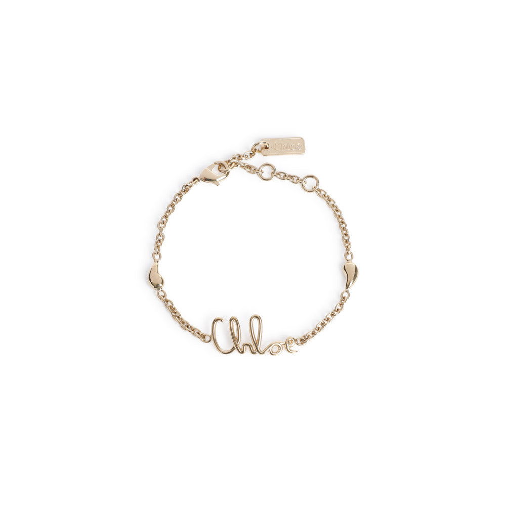 Golden Vintage Logo Charm Bracelet 1